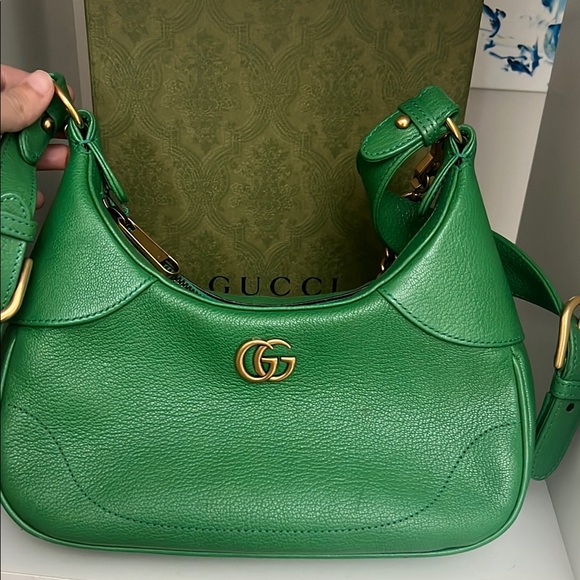 Gucci Handbags - Gucci Green Leather Women's Bag